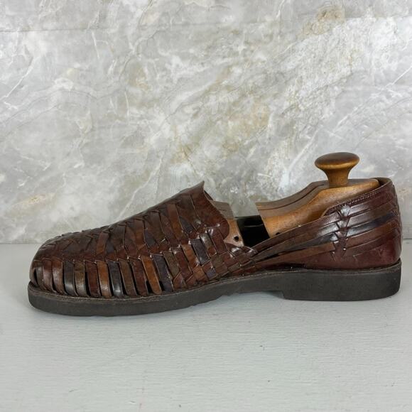 Sunsteps Fisherman Huarache Sandals Men\'s Size 11 Brown Hand Woven main image 11
